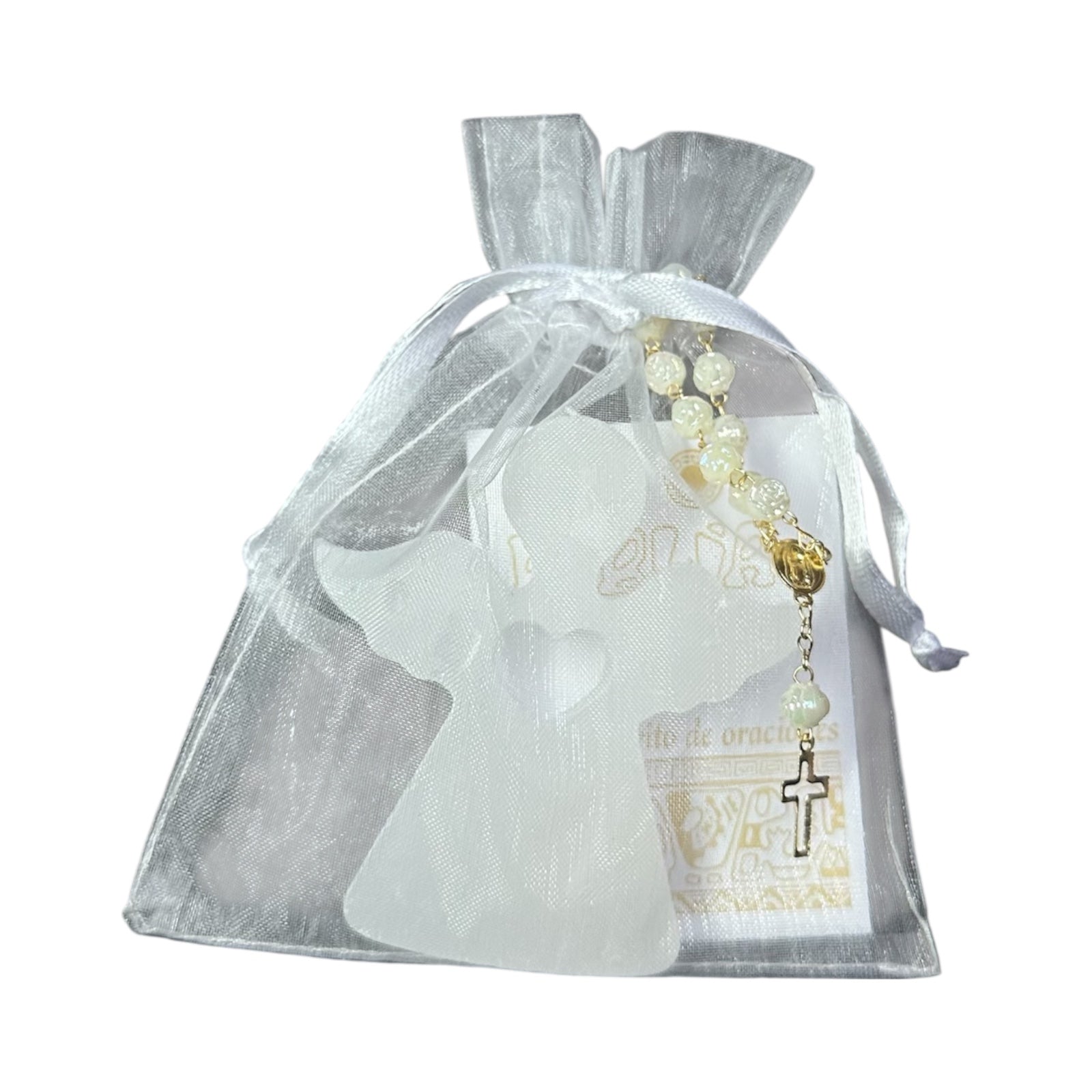 12 Velas de Angelito con Libro de Oración y Misterio