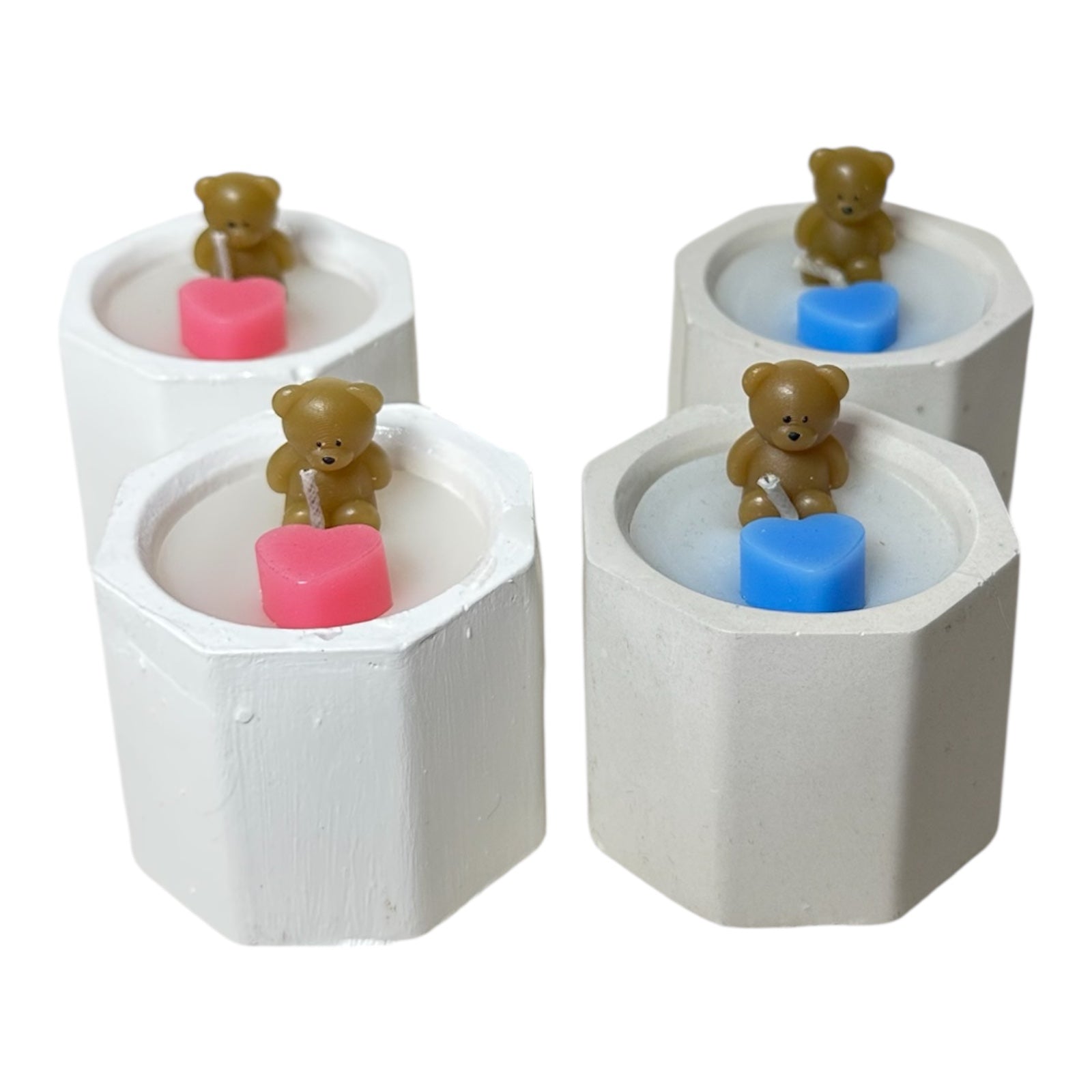12 Velas en Maceta con Osito