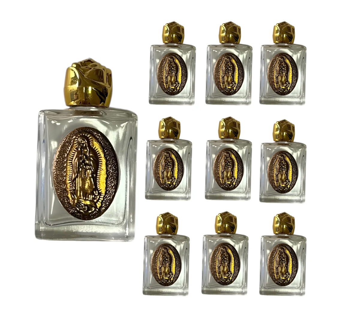 Frasco para Agua Bendita de Medalla Virgen - Pack de 10
