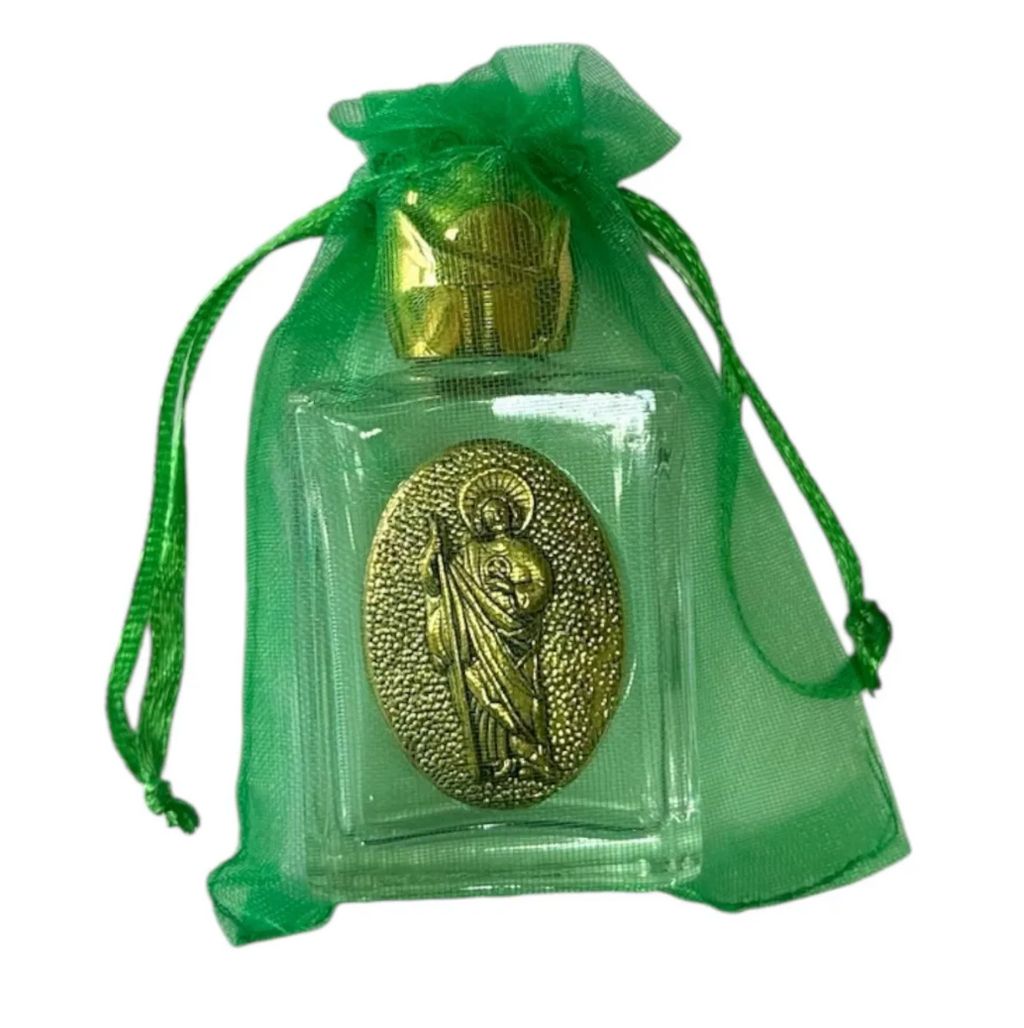 Frasco para Agua Bendita de Medalla San Judas Tadeo - Pack de 10