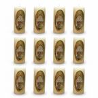 Vela Religiosa Virgen de Juquila · 8x3.5cm · Pack 12 piezas