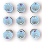 12 Velas en Maceta con Flores Secas