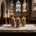 Velas de Luto Virgen de Guadalupe - Pack de 12