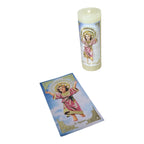 Paquete de 12 Velas con Tarjeta de Oración
