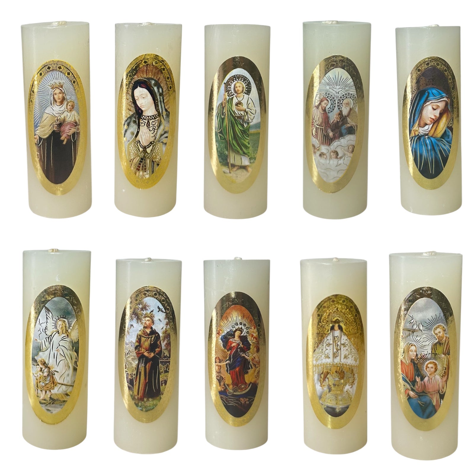 12 Mini Cirios Religioso