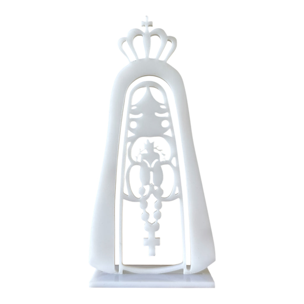 Centros de Mesa Virgen de Guadalupe en Acrílico Espejo - Pack de 4 Piezas