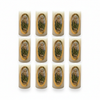 Velas Religiosas San Judas Tadeo · 8x3.5cm · Pack 12 piezas