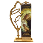 Pack 10 Centros de Mesa Retablos Virgen de Guadalupe | Madera MDF y Corte Láser